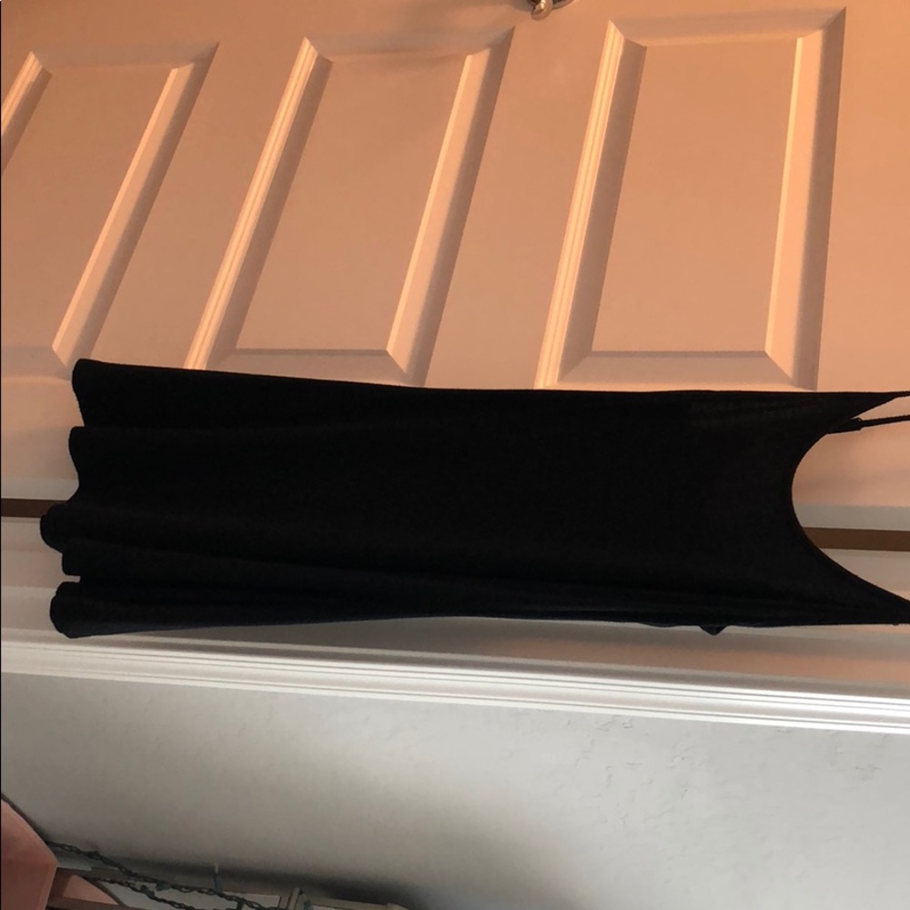 Brandy Melville Black ribbed slip dress